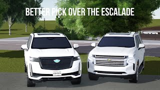 Is The Chevy Suburban a Better Pick Over The Escalade ESV? Greenville Comparison | Greenville Roblox