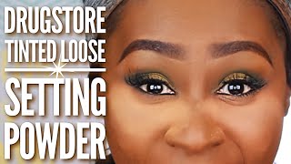 DRUGSTORE TINTED LOOSE SETTING POWDER SMACK DOWN FOR ONLY $7.99! | Shlinda1