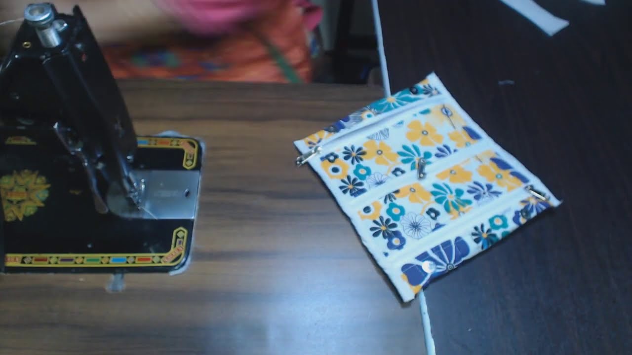 MAKE 5 POCKET HAND PURSE-STEP B Y STEP-TUTORIAL / जल्दी से बन जायेगा 5 जेब का हैंड पर्स