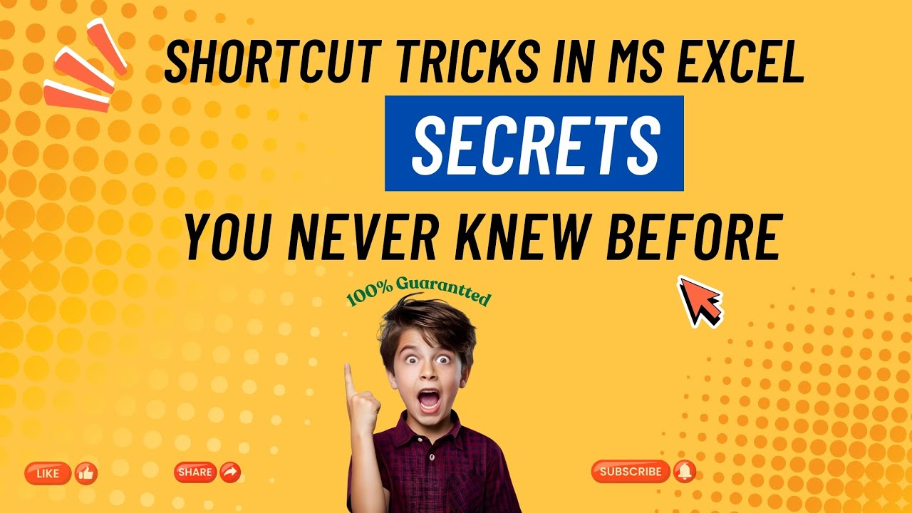 Excel Shortcuts 2025 | Best Excel Shortcut tricks | Excel solutions in ...