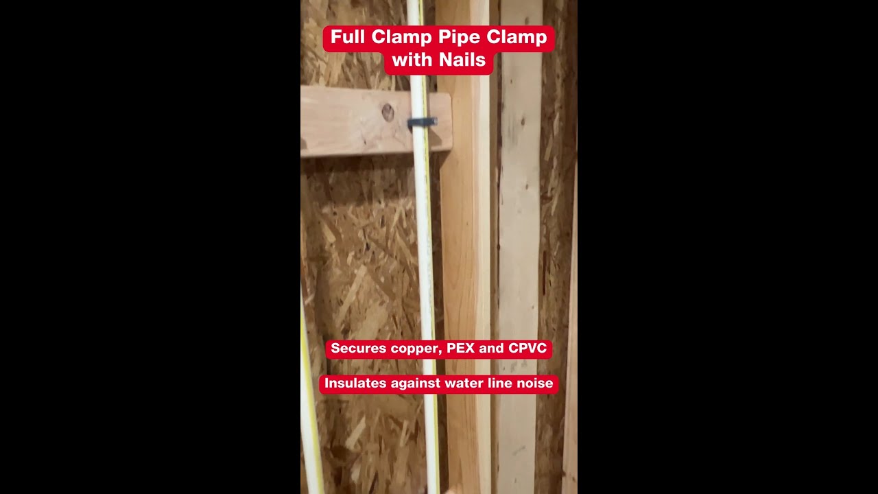 XFITTING J Clamps For 1/2" Pex, Copper, CPVC Tubing Ect Tube Talons With Nail 26 4 2 100