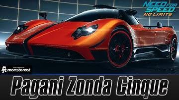 Need For Speed No Limits: Pagani Zonda Cinque (MAXXED OUT + Tuning [All Black Edition Parts])