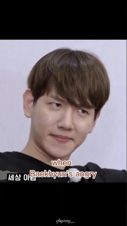 WHEN BAEKHYUN'S ANGRY😈MARAH NYA SEORANG BAEKHYUN🤣#exo #baekhyun #superm