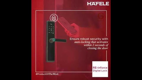 RE-Inforce security with this sleek all-in-one digital lock @GStudio8