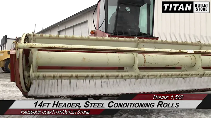 Hesston 6450 - 1502 hrs, 14 ft Moco, Steel on Steel Windrower-Self Propelled Sold on ELS!