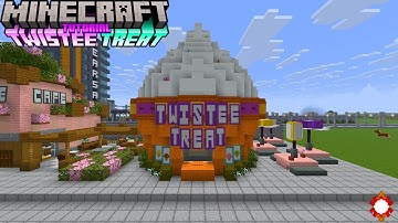 Minecraft How to Build a Twistee Treat / Minecraft Ice Cream Shop Tutorial Ideas