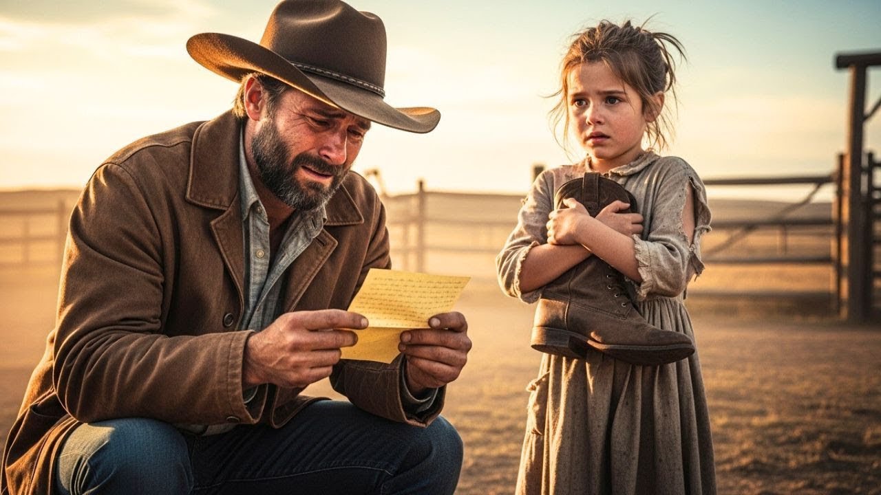 Er fand den Brief in Papas altem Stiefel und brach vor allen sofort in Tränen aus.