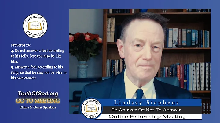 How To Answer A Fool