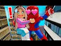 SPIDERMAN HAS A CRUSH on ME! (Roblox)