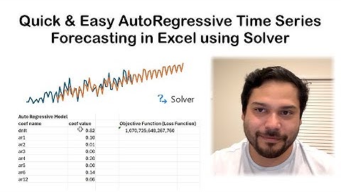 Quick and Easy Time Series Forecasting in Excel using Data Science using Solver