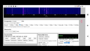 web SDR band scan