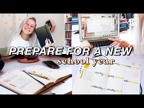 HOW I PREPARE FOR A NEW SCHOOL YEAR | Preparing For Online Classes Back To School