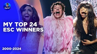 Ranking the Eurovision Winners (2000-2024) - My Top 24