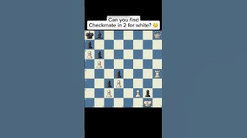 Can you find checkmate in 2 for white? 🤔
