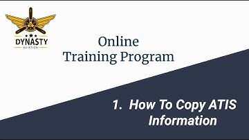Flight Training Ep 1. - How to Copy ATIS Information