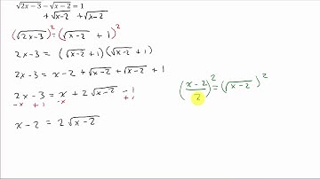 Solving a Square Root Equation Example 3 (Two Radicals)