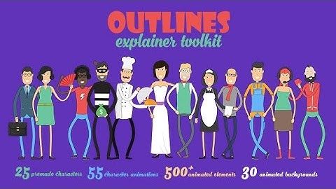 Outlines Explainer Toolkit (After Effects template)