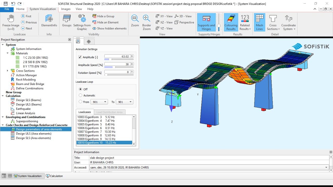 SOFISTIK 2020 SEISMIC ANALYSIS FOR A CONCRETE BRIDGE - YouTube