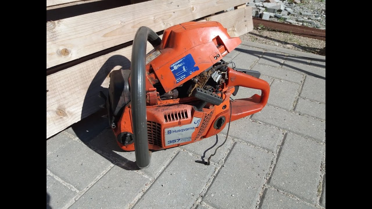 Disassembly of Husqvarna 357 XPG chainsaw for spare parts Disassembly of Husqvarna 357 XPG chainsaw for spare parts