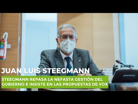 Steegmann repasa la nefasta gestión del Gobierno e insiste en las propuestas de VOX