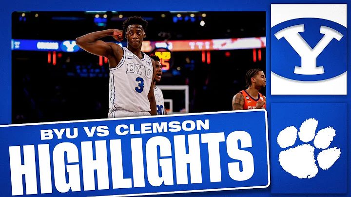 BYU vs Clemson | Jimmy V Classic at Madison Square Garden | FULL GAME HIGHLIGHTS | BYU BASKETBALL