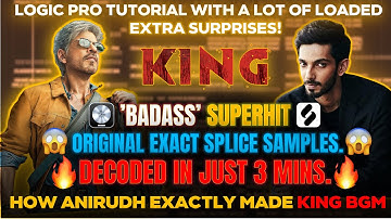ANIRUDH KING BGM SECRETS LEAKED IN 3 MINUTES! | EXACT SAMPLES FOUND! | Shah Rukh Khan | Anirudh