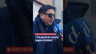 EL LAMENTO DE UN COLECTIVERO: "La gente no puede pagar el boleto"