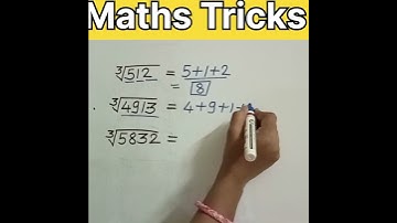 Cube Root Tricks||Maths Problems #mathstricks #cuberoottrick #shorts #viral #learnmaths #squareroot