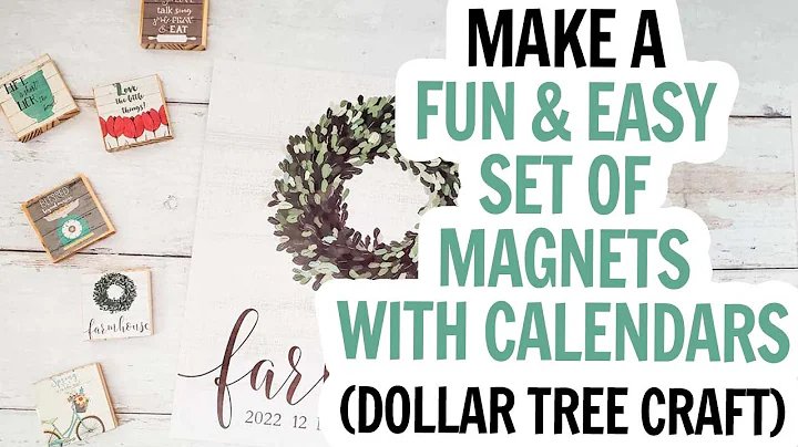 QUICK Dollar Tree Calendar Magnets with Tips on How to Make Them STURDY and Long-Lasting