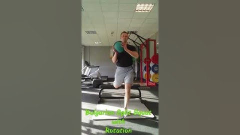 Bulgarian Split Squat with Rotation