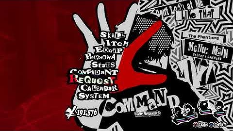 [RPCS3] Persona 5 Pause Menu - i7 3770 & GTX 1050TI