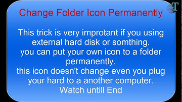 Change Folder Icon permanently Windows xp 7 8 10 english