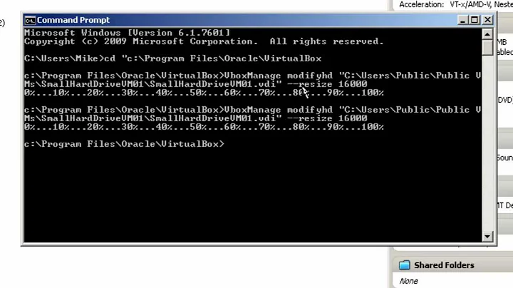 VirtualBox Resize a Hard Drive