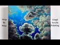 Clouds Acrylic Painting STEP by STEP Tutorial (ColorByFeliks)