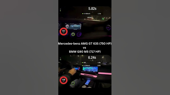 Mercedes Benz AMG GT 63S 750 HP vs BMW G90 M5 717 HP in a Drag Race