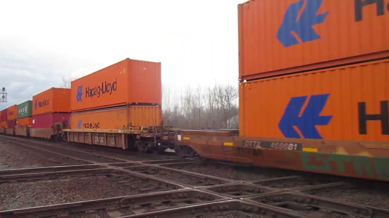 (1-14-2026) Norfolk Southern northbound intermodal train in Marion Ohio.