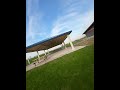 FPV drone fun at blue structure