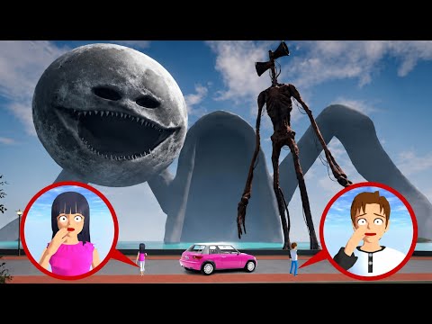 Yuta Mio Panik SIREN HEAD, MOON WAKE  UP & SEA EATER Serang Kota Sakura 😱| Sakura School Simulator 