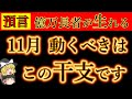 【11月】この干支、必ず動くべきです！億万長者が生まれる可能性がある。十二支をゆっくり解説。