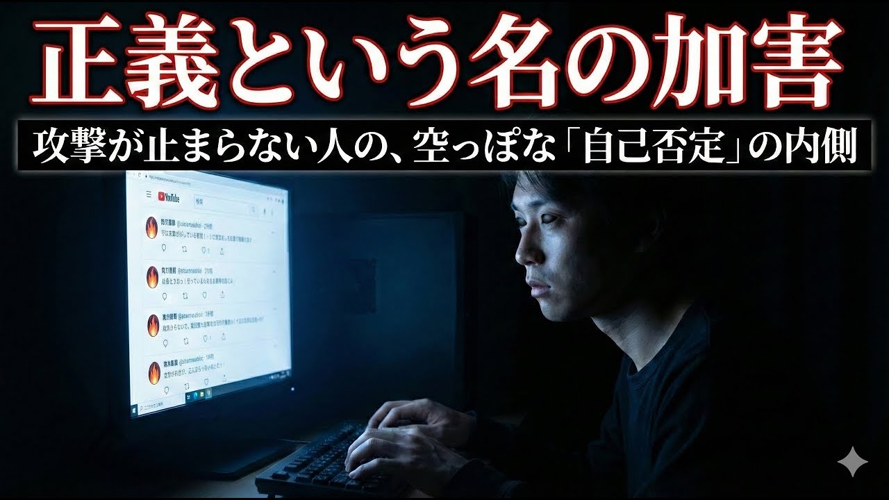 正義という名の加害。攻撃が止まらない人の、空っぽな内側。
