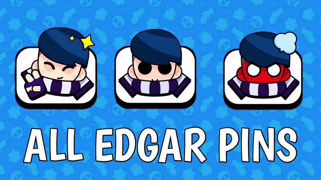 All Edgar Pins Brawl Stars Youtube - edgar brawl stars pins png