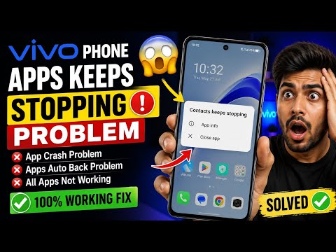 Vivo Apps Keep Stopping Problem | Vivo App Crash Problem | Vivo Apps Auto Back Problem Fix 2026 ✅️