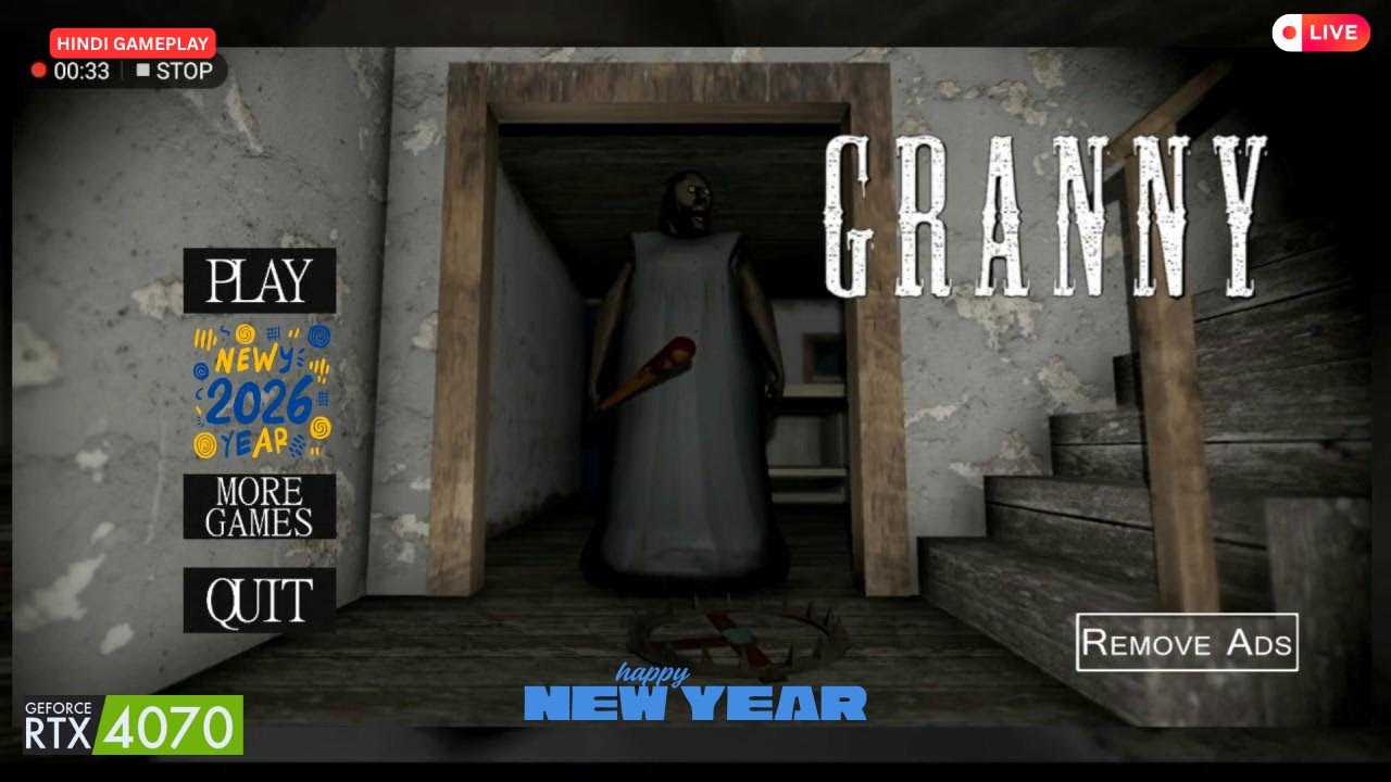 Granny Is Live Hard Mode [ PC ] - Hindi Commentary @kaptaanislive121