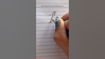 How To Write ‘a-e’ In Cursive With A Pencil.(part-1)✍️
