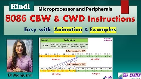 cbw / cwd instruction in 8086
