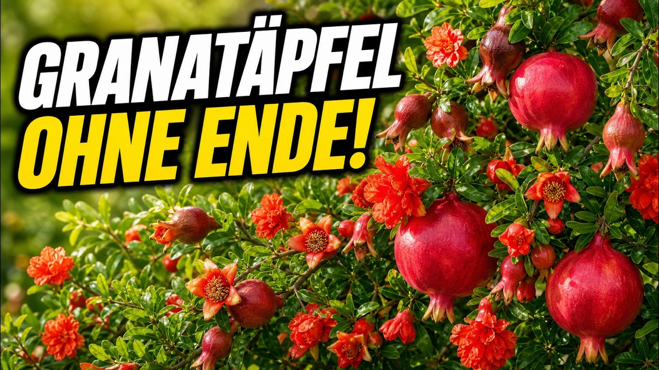 Das UFO blüht und der Granatapfel explodiert regelrecht
