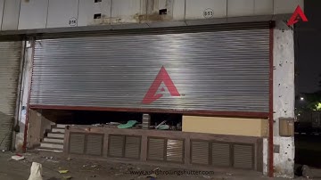 Motorised rolling shutter manufactured and exported by Ashish rolling shutter