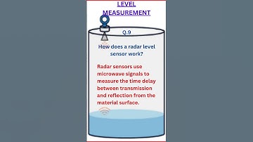 #How does a radar level sensor work #level measurement, #industrial automation, #