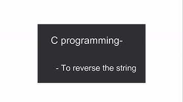 Reverse string c program - PC run
