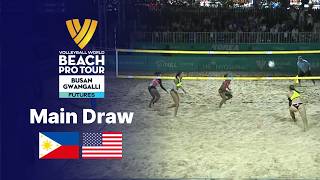 Quarter Final | USA vs PHL | Beach Pro Tour 2026 | Busan (Korea) | Beach Volleyball Futures 20260815
